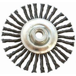 TORK CRAFT Wire Wheel Brush Single Section Twisted Stinger 115mmxm14 Blister