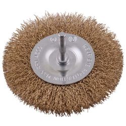 TORK CRAFT Wire Wheel Brush 100mm X 6mm Shaft Blister