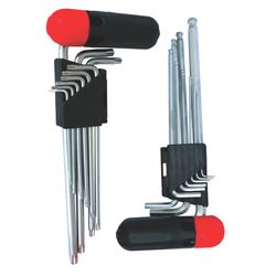 TORK CRAFT 9pc Allen Key Set Interc. Handle Ball Point Nt2125 C/w Torx Nt2126