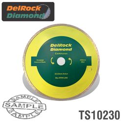 DELROCK Diamond Blade 230mm Cont. Rim