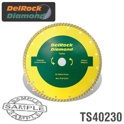 DELROCK Diamond Blade 230mm Turbo