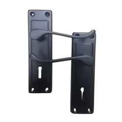 L&b Handle Decorative 2tone Key Black Scroll 6 Inch
