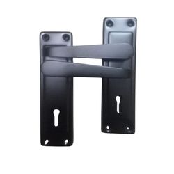 L&b Handle Decorative 2tone Key Black Straight 6 Inch