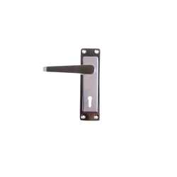 L&b Handle Decorative 2tone Key Satin Nickel / Chrome Plated Straight 6 Inch