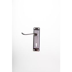 L&b Handle Decorative 2tone Key Satin Nickel / Chrome Plated Scroll 6 Inch