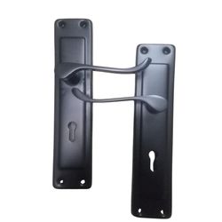 L&b Handle Decorative 2tone Key Black Scroll 8 Inch