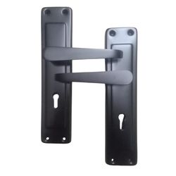L&b Handle Decorative 2tone Key Black Straight 8 Inch
