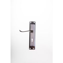 L&b Handle Decorative 2tone Key Satin Nickel / Chrome Plated Scroll 8 Inch