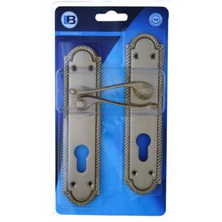 L&b Handle Decorative Georgian Cylinder Solid Brass Scroll 8 Inch