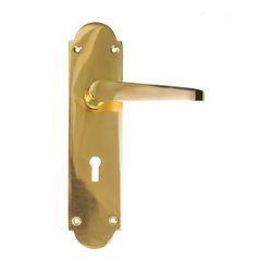 L&b Handle Decorative Victorian Key Solid Brass Straight 8 Inch
