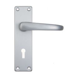 L&b Lockset Decorative 2295 3 Lever Aluminium 6 Inch