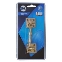 L&b Ironmongery Cabin Hook Solid Brass 100mm