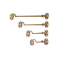 L&b Ironmongery Cabin Hook Solid Brass 150mm