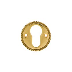 L&b Ironmongery Escutcheon Georgian Cylinder Solid Brass