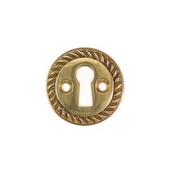 L&b Ironmongery Escutcheon Georgian Key Solid Brass