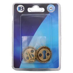 L&b Ironmongery Escutcheon Georgian Key Solid Brass