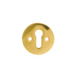 L&b Ironmongery Escutcheon Victorian Key Solid Brass