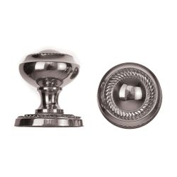 L&b Handle Decorative Georgian Key Solid Brass Satin Nickel Round Knob