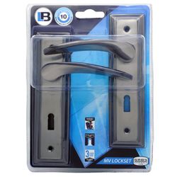 L&b Lockset Decorative Mv 3 Lever Mild Steel 2
