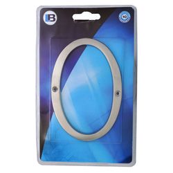 L&b Ironmongery Number 0 Solid Brass Satin Nickel Blister 150mm