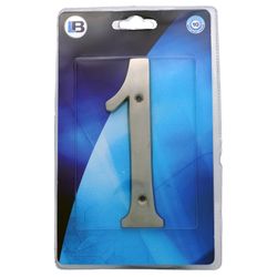 L&b Ironmongery Number 1 Solid Brass Satin Nickel Blister 150mm