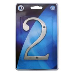 L&b Ironmongery Number 2 Solid Brass Satin Nickel Blister 150mm