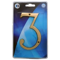 L&b Ironmongery Number 3 Solid Brass Blister 150mm