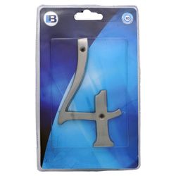 L&b Ironmongery Number 4 Solid Brass Satin Nickel Blister 150mm
