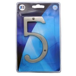 L&b Ironmongery Number 5 Solid Brass Satin Nickel Blister 150mm