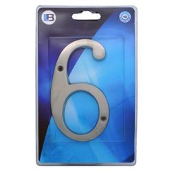 L&b Ironmongery Number 6 Solid Brass Satin Nickel Blister 150mm