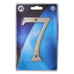 L&b Ironmongery Number 7 Solid Brass Satin Nickel Blister 150mm