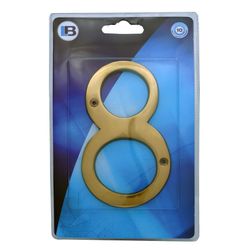 L&b Ironmongery Number 8 Solid Brass Blister 150mm