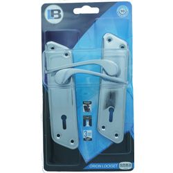 L&b Lockset Decorative Orion 3 Lever Cp Diamond