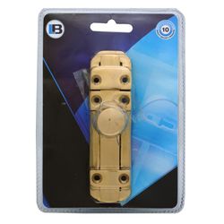 L&b Ironmongery Security Bolt Solid Brass Blister 100mm