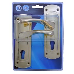 L&b Lockset Decorative Sienna Cylinder Brass Plated