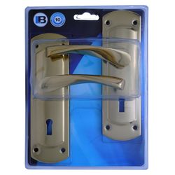 L&b Lockset Decorative Sienna 3 Lever Brass Plated