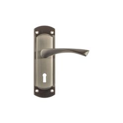 L&b Lockset Decorative Sienna Key Satin Nickel Plated