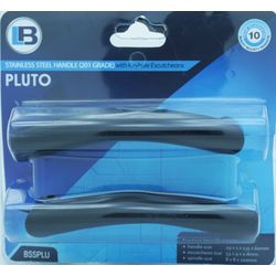 L&b Handle Decorative Key Black Stainless Steel Blister Pluto