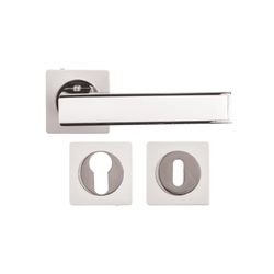 L&b Handle Decorative Style Cylinder White/chrome Blister Monet