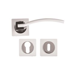 L&b Handle Decorative Style Cylinder White/chrome Blister Da Vinci