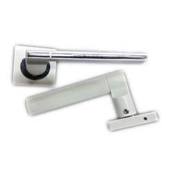 L&b Handle Decorative Style Key White/chrome Blister Greco