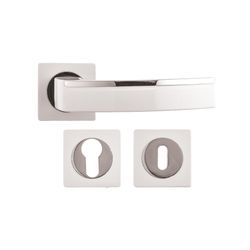 L&b Handle Decorative Style Cylinder White/chrome Blister Dali