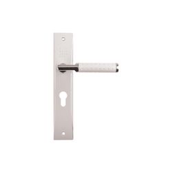 L&b Handle Decorative Style Cylinder White/chrome Blister Renoir