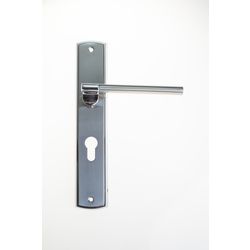 L&b Handle Decorative Style Cylinder Satin Nickel/chrome Blister Donatello