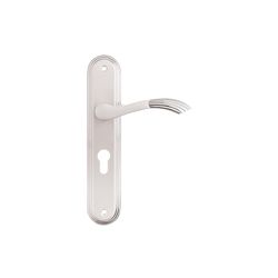 L&b Lockset Decorative Style Cylinder White/chrome Blister Bernini