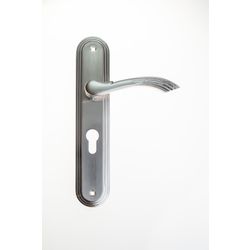 L&b Handle Decorative Style Cylinder Satin Nickel/chrome Blister Bernini