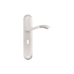 L&b Handle Decorative Style Key White/chrome Blister Bernini