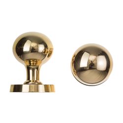 L&b Lockset Decorative Victorian 3 Lever Solid Brass Ball On Rose