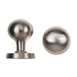 L&b Lockset Decorative Victorian 3 Lever Solid Brass Satin Nickel Ball On Rose