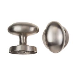 L&b Lockset Decorative Victorian 3 Lever Solid Brass Satin Nickel Oval On Rose